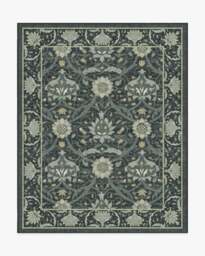Montreal Charcoal & Abalone Rug by Morris & Co. - 75x215 - Machine Washable Area Rug - Kid & Pet Friendly - Indoor Rugs - Ruggable - thumbnail 2