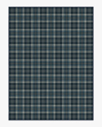 Dress Stewart Tartan Navy Flatwoven Rug - 275x365 - Machine Washable Area Rug - Kid & Pet Friendly - Indoor Rugs - Ruggable - thumbnail 1