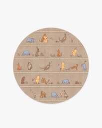 Time With Friends Tan Rug - 90x150 - Machine Washable Area Rug - Kid & Pet Friendly - Indoor Rugs - Ruggable - thumbnail 2