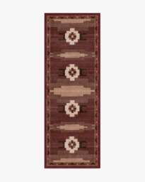 Annika Rust Red Rug - 75x215 - Machine Washable Area Rug - Kid & Pet Friendly - Indoor Rugs - Ruggable - thumbnail 1