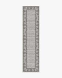 Vintage Daisy Bordered Grey Rug - 120x185 - Machine Washable Area Rug - Kid & Pet Friendly - Indoor Rugs - Ruggable - thumbnail 2