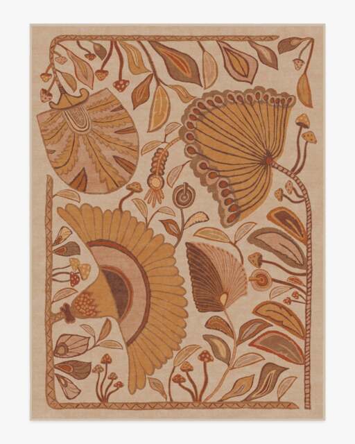 Alice Mellow Yellow Flatwoven Rug by Justina Blakeney - 275x365 - Machine Washable Area Rug - Kid & Pet Friendly - Indoor Rugs - Ruggable - image 1
