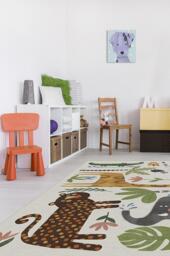 Jungle Safari Flatwoven Rug Green - 185x275 - Machine Washable Area Rug - Kid & Pet Friendly - Indoor Rugs - Ruggable - thumbnail 2