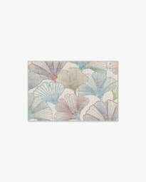 Deniz Blue & Red Rug - 60x90 - Machine Washable Area Rug - Kid & Pet Friendly - Indoor Rugs - Ruggable - thumbnail 1