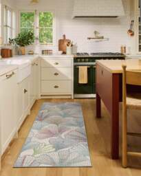Deniz Blue & Red Rug - 60x90 - Machine Washable Area Rug - Kid & Pet Friendly - Indoor Rugs - Ruggable - thumbnail 2