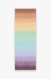 Spectrum Rainbow Rug - 75x215 - Machine Washable Area Rug - Kid & Pet Friendly - Indoor Rugs - Ruggable