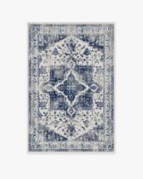 Kira Delft Blue Flatwoven Rug - 120x185 - Machine Washable Area Rug - Kid & Pet Friendly - Indoor Rugs - Ruggable - thumbnail 1
