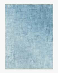Impasto Slate Blue Flatwoven Rug - 275x365 - Machine Washable Area Rug - Kid & Pet Friendly - Indoor Rugs - Ruggable - thumbnail 1