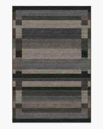 Paris Tonal Grey Flatwoven Rug by Michael Michalsky - 200x290 - Machine Washable Area Rug - Kid & Pet Friendly - Indoor Rugs - Ruggable - thumbnail 1
