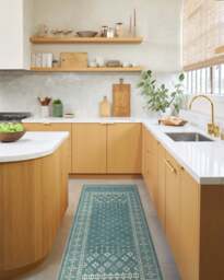 Fernanda Slate Blue Rug - 75x215 - Machine Washable Area Rug - Kid & Pet Friendly - Indoor Rugs - Ruggable - thumbnail 2