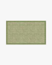 Cheeky Cheetah Green Rug - 90x150 - Machine Washable Area Rug - Kid & Pet Friendly - Indoor Rugs - Ruggable - thumbnail 1
