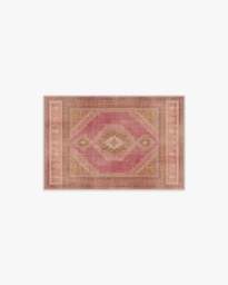Rayne Pink & Orange Rug - 60x90 - Machine Washable Area Rug - Kid & Pet Friendly - Indoor Rugs - Ruggable - thumbnail 1