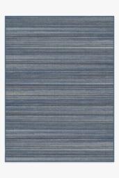 Multi Stripe Blue Flatwoven Rug - 275x365 - Machine Washable Area Rug - Kid & Pet Friendly - Indoor Rugs - Ruggable - thumbnail 1