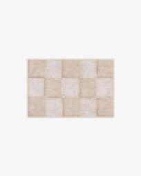 Hearth Check Neutral Flatwoven Rug - 60x90 - Machine Washable Area Rug - Kid & Pet Friendly - Indoor Rugs - Ruggable - thumbnail 1