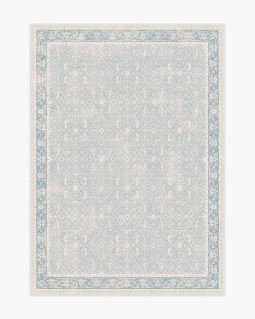 Celestine Soft Blue Rug - 150x215 - Machine Washable Area Rug - Kid & Pet Friendly - Indoor Rugs - Ruggable - image 1