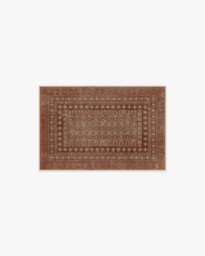 Cyrus Terracotta Flatwoven Rug - 60x90 - Machine Washable Area Rug - Kid & Pet Friendly - Indoor Rugs - Ruggable - thumbnail 1