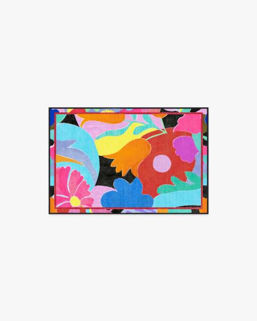 King's Road Multicolour Rug by RIXO Red - 60x90 - Machine Washable Area Rug - Kid & Pet Friendly - Indoor Rugs - Ruggable - image 1
