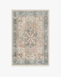 Kamran Coral Flatwoven Rug - 120x185 - Machine Washable Area Rug - Kid & Pet Friendly - Indoor Rugs - Ruggable - thumbnail 1