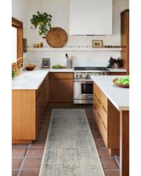 Kamran Blue Quartz Flatwoven Rug - 120x185 - Machine Washable Area Rug - Kid & Pet Friendly - Indoor Rugs - Ruggable - thumbnail 2