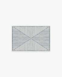 Inkdrop Slate Blue Flatwoven Rug by Jonathan Adler - 60x90 - Machine Washable Area Rug - Kid & Pet Friendly - Indoor Rugs - Ruggable - thumbnail 1