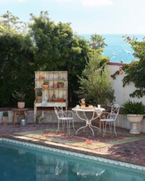 Mehr Rose & Soft Green Outdoor Rug - 75x215 - Machine Washable Area Rug - Kid & Pet Friendly - Outdoor Rugs - Ruggable - thumbnail 2