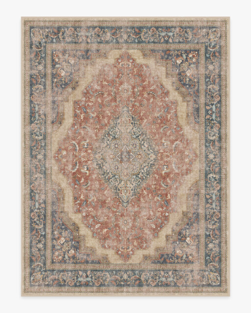 Adeline Antique Red Flatwoven Rug - 275x365 - Machine Washable Area Rug - Kid & Pet Friendly - Indoor Rugs - Ruggable - image 1