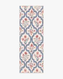 Elodie Currant & Ocean Outdoor Rug - 75x215 - Machine Washable Area Rug - Kid & Pet Friendly - Indoor Rugs - Ruggable
