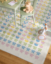 Ditzy Daisy Multicolour Rug Yellow - 90x150 - Machine Washable Area Rug - Kid & Pet Friendly - Indoor Rugs - Ruggable - thumbnail 2