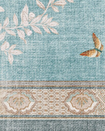 Hampton Soft Blue Rug by Gracie - 275x365 - Machine Washable Area Rug - Kid & Pet Friendly - Indoor Rugs - Ruggable - thumbnail 3