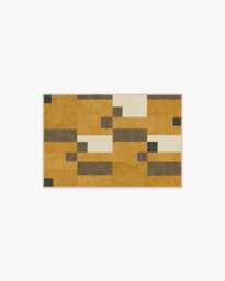 Corso Ochre Rug by The Local Project Yellow - 60x90 - Machine Washable Area Rug - Kid & Pet Friendly - Indoor Rugs - Ruggable - thumbnail 1