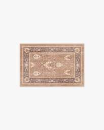 Serafina Taupe & Plum Rug Brown - 60x90 - Machine Washable Area Rug - Kid & Pet Friendly - Indoor Rugs - Ruggable - thumbnail 1