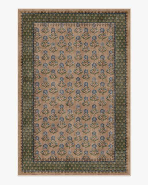 Sundara Taupe & Sage Rug - 275x365 - Machine Washable Area Rug - Kid & Pet Friendly - Indoor Rugs - Ruggable - image 1