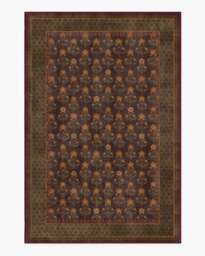 Sundara Brown & Olive Rug - 185x275 - Machine Washable Area Rug - Kid & Pet Friendly - Indoor Rugs - Ruggable - thumbnail 1