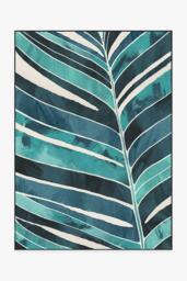Ombra Teal Outdoor Rug - 150x215 - Machine Washable Area Rug - Kid & Pet Friendly - Indoor Rugs - Ruggable