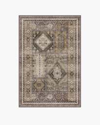Rumi Olive & Tan Rug - 120x185 - Machine Washable Area Rug - Kid & Pet Friendly - Indoor Rugs - Ruggable
