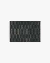 Shadow Stripe Charcoal Flatwoven Rug - 60x90 - Machine Washable Area Rug - Kid & Pet Friendly - Indoor Rugs - Ruggable - thumbnail 1