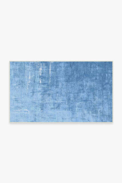 Impasto Sky Blue Outdoor Rug - 90x150 - Machine Washable Area Rug - Kid & Pet Friendly - Outdoor Rugs - Ruggable - image 1