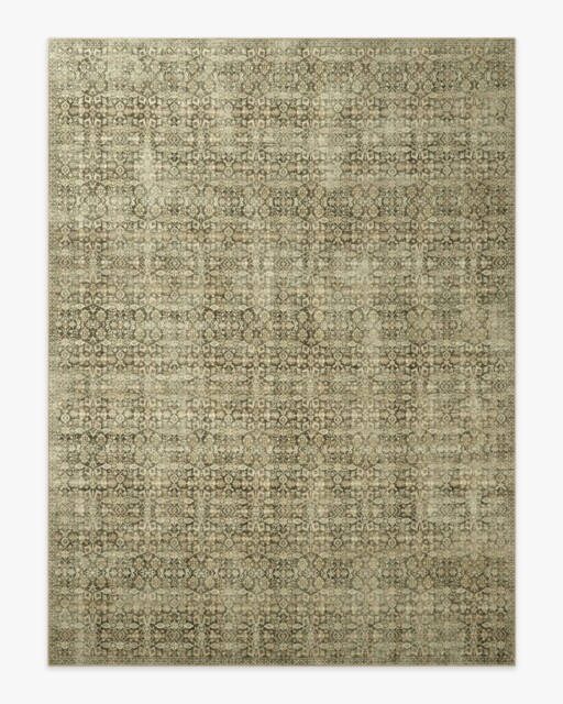 Sierra Wheat Rug Green - 275x365 - Machine Washable Area Rug - Kid & Pet Friendly - Indoor Rugs - Ruggable - image 1
