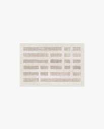 Laine Ivory & Natural Flatwoven Rug - 60x90 - Machine Washable Area Rug - Kid & Pet Friendly - Indoor Rugs - Ruggable - thumbnail 1