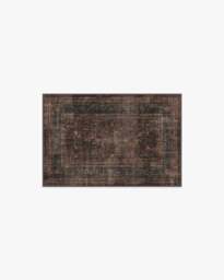 Rowan Bordeaux Flatwoven Rug Brown - 60x90 - Machine Washable Area Rug - Kid & Pet Friendly - Indoor Rugs - Ruggable - thumbnail 1