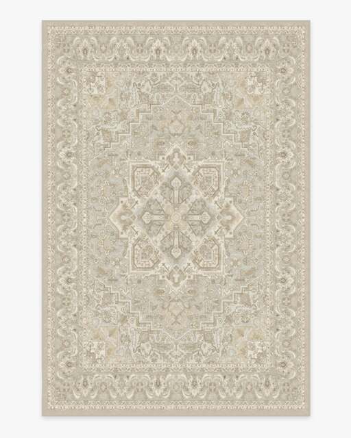 Hendesi Heriz Cream Flatwoven Rug Beige - 185x275 - Machine Washable Area Rug - Kid & Pet Friendly - Indoor Rugs - Ruggable - image 1