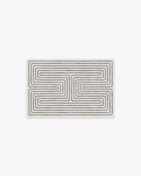 Labyrinth Black & Ivory Rug by Jonathan Adler - 60x90 - Machine Washable Area Rug - Kid & Pet Friendly - Indoor Rugs - Ruggable - thumbnail 1