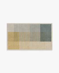 Gradasi Teal Quartz Flatwoven Rug - 90x150 - Machine Washable Area Rug - Kid & Pet Friendly - Indoor Rugs - Ruggable - thumbnail 1