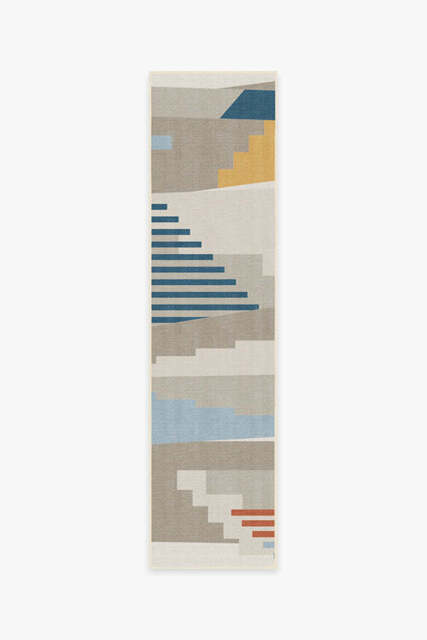 Tropea Outdoor Rug Grey - 75x305 - Machine Washable Area Rug - Kid & Pet Friendly - Indoor Rugs - Ruggable - image 1