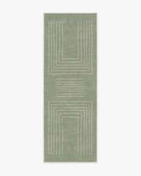 Valencia Sage Green Flatwoven Rug - 75x215 - Machine Washable Area Rug - Kid & Pet Friendly - Indoor Rugs - Ruggable - thumbnail 1