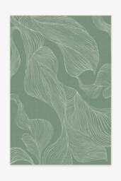 Sana Laurel Green Outdoor Rug - 185x275 - Machine Washable Area Rug - Kid & Pet Friendly - Indoor Rugs - Ruggable