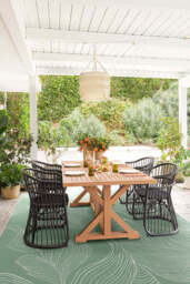 Sana Laurel Green Outdoor Rug - 185x275 - Machine Washable Area Rug - Kid & Pet Friendly - Indoor Rugs - Ruggable - thumbnail 2