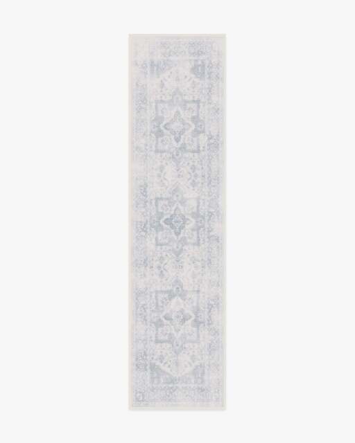 Kira Soft Blue Rug - 75x305 - Machine Washable Area Rug - Kid & Pet Friendly - Indoor Rugs - Ruggable - image 1