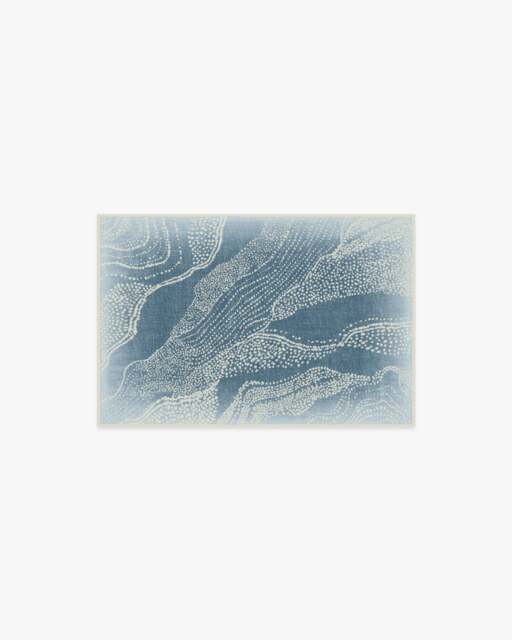 Adorned Soft Blue Rug by Malene Barnett - 60x90 - Machine Washable Area Rug - Kid & Pet Friendly - Indoor Rugs - Ruggable - image 1