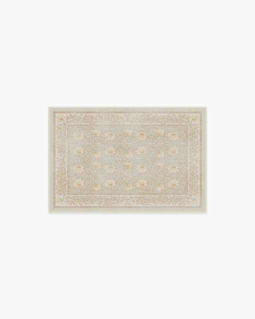 Pimpernel Vintage Blush Rug by Morris & Co. Beige - 60x90 - Machine Washable Area Rug - Kid & Pet Friendly - Indoor Rugs - Ruggable - image 1